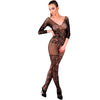 LIVCO CORSETTI FASHION - CELDON BODYSTOCKING CROTCHLESS NEGRO TALLA ÚNICA - Sensuana.es