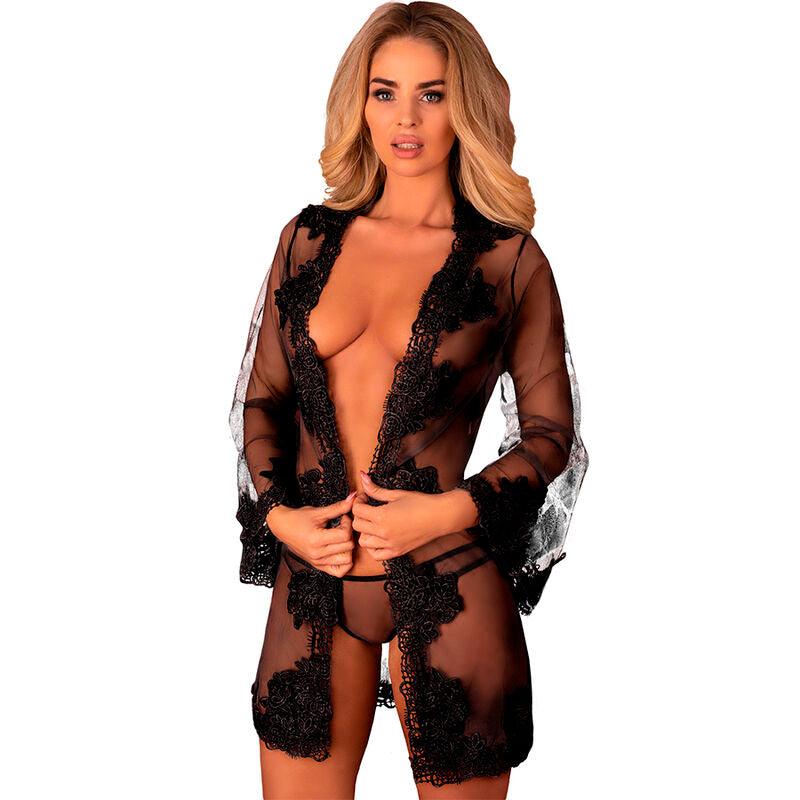 LIVCO CORSETTI FASHION - HERINA LC XG056 BATA + PANTY NEGRO TALLA ÚNICA - Sensuana.es