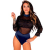 LIVCO CORSETTI FASHION - DRIMINA LC90690 BODY AZUL MARINO S/M - Sensuana.es