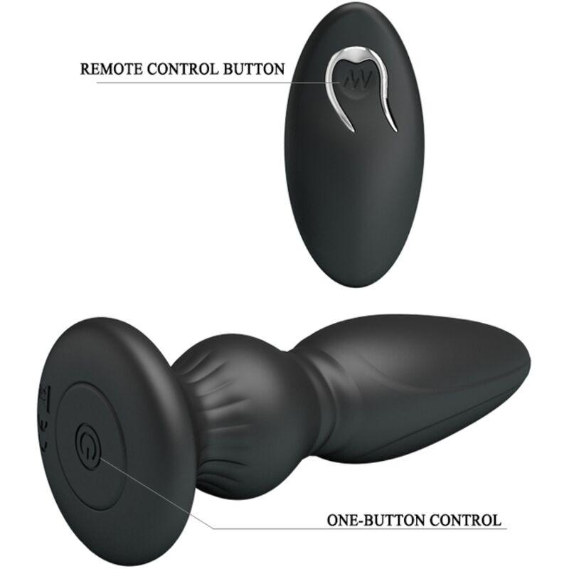 MR PLAY - VIBRADOR POTENTE CONTROL REMOTO ANAL PLUG NEGRO - Sensuana.es