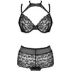 LIVCO CORSETTI FASHION - LINERA FOR THE SENSES COLLECTION SUJETADOR + PANTY NEGRO S/M - Sensuana.es