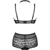 LIVCO CORSETTI FASHION - LINERA FOR THE SENSES COLLECTION SUJETADOR + PANTY NEGRO S/M - Sensuana.es