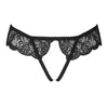 LIVCO CORSETTI FASHION - LOVE STORY LC 90679 PANTY CROTCHLESS NEGRO S/M - Sensuana.es