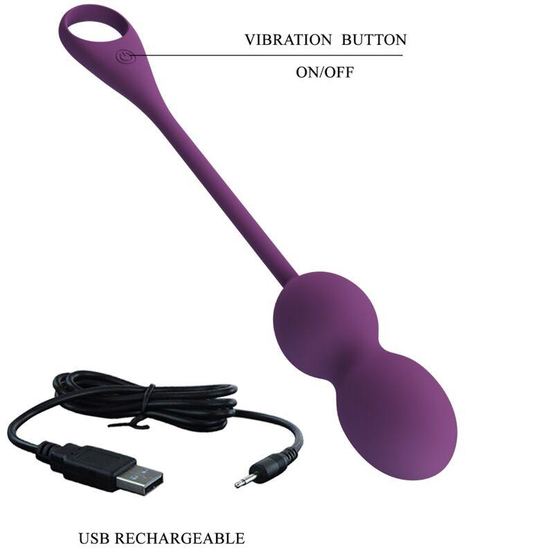 PRETTY LOVE - ELVIRA KEGEL BALLS APP CONTROL REMOTO MORADO - Sensuana.es