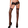 LIVCO CORSETTI FASHION - MANDIRIN LC 90529 PANTY + LIGUERO NEGRO S/M - Sensuana.es