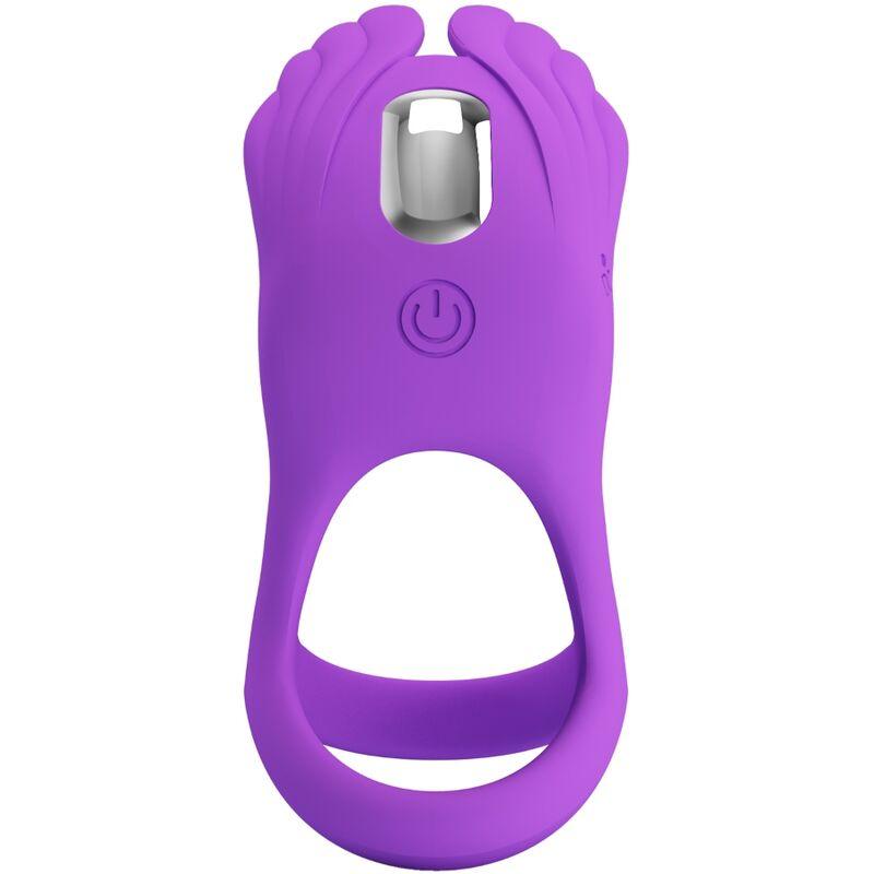 PRETTY LOVE - ANILLO VIBRADOR SILAS 7 VIBRACIONES SILICONA LILA - Sensuana.es