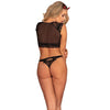 LIVCO CORSETTI FASHION - TIMOSAN LC 90631 SUJETADOR + PANTY NEGRO S/M - Sensuana.es