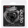 CALEXOTICS - ALPHA ANILLO DE JAULA DOBLE NEGRO - Sensuana.es