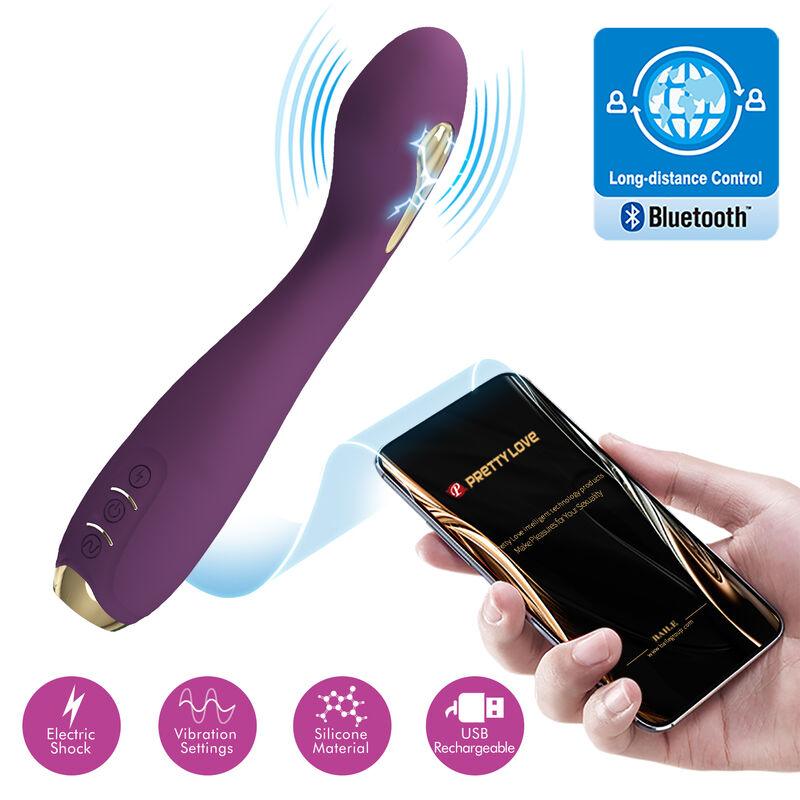 PRETTY LOVE - HECTOR VIBRADOR ELECTROSHOCK POR CONTROL POR APP LILA - Sensuana.es