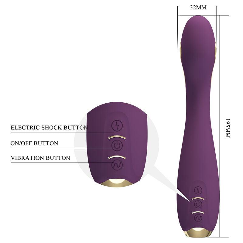 PRETTY LOVE - HECTOR VIBRADOR ELECTROSHOCK POR CONTROL POR APP LILA - Sensuana.es