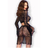 CHILIROSE - CR 4686 TOP & FALDA NEGRO S/M - Sensuana.es