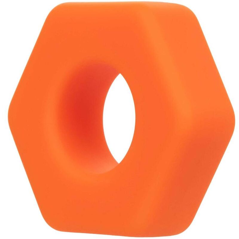 CALEXOTICS - ALPHA ANILLO PROLONG SEXGONO NARANJA - Sensuana.es