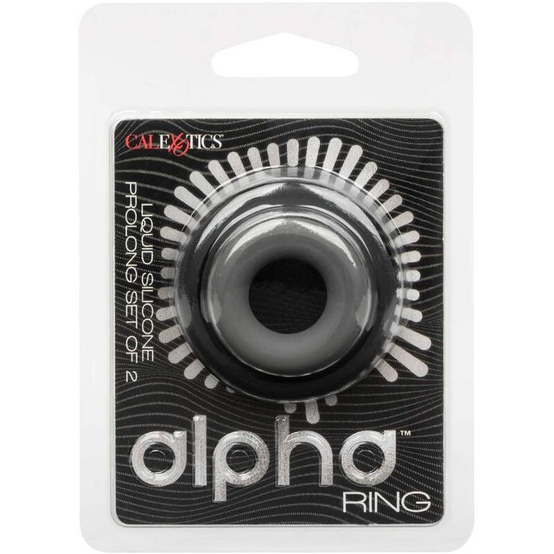 CALEXOTICS - ALPHA SET DE 2 ANILLOS PROLONG GRIS - Sensuana.es