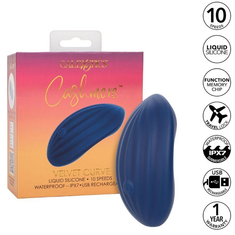 CALEXOTICS - CASHMERE VELVET CURVE AZUL - Sensuana.es