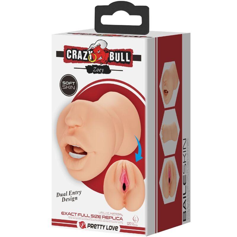 CRAZY BULL - ZOEY MASTUBADOR EN FORMA DE VAGINA DOBLE ENTRADA - Sensuana.es