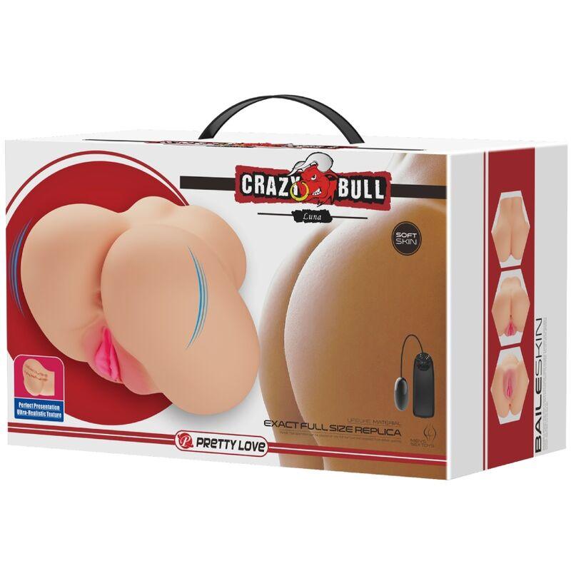 CRAZY BULL - VAGINA Y ANO REALISTICOS VIBRADOR LUNA - Sensuana.es