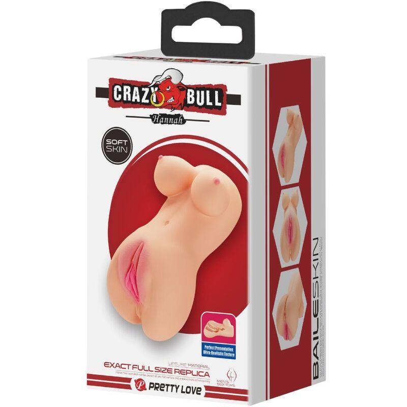 CRAZY BULL - VAGINA Y ANO REALISTICOS VIBRADOR HANNAH - Sensuana.es