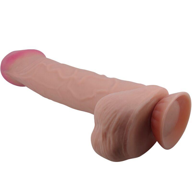 PRETTY LOVE - SLIDING SKIN SERIES DILDO REALÍSTICO CON VENTOSA PIEL DESLIZANTE MORENO 26 CM - Sensuana.es