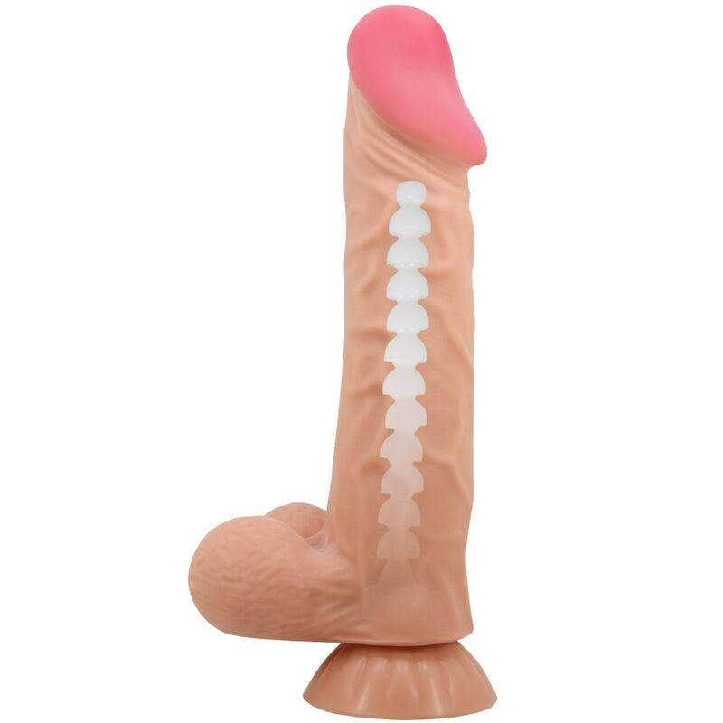 PRETTY LOVE - SLIDING SKIN SERIES DILDO REALÍSTICO CON VENTOSA PIEL DESLIZANTE 24 CM - Sensuana.es