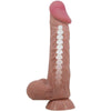 PRETTY LOVE - SLIDING SKIN SERIES DILDO REALÍSTICO CON VENTOSA PIEL DESLIZANTE MORENO 24 CM - Sensuana.es