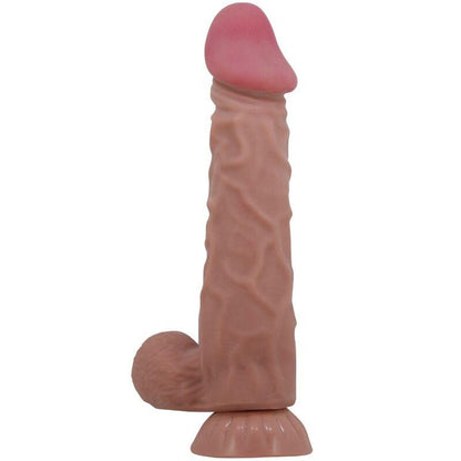 PRETTY LOVE - SLIDING SKIN SERIES DILDO REALÍSTICO CON VENTOSA PIEL DESLIZANTE MORENO 24 CM - Sensuana.es