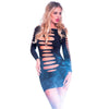 CHILIROSE - CR 3608 VESTIDO NEGRO S/M - Sensuana.es