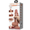 PRETTY LOVE - SLIDING SKIN SERIES DILDO REALÍSTICO CON VENTOSA PIEL DESLIZANTE MORENO 21.8 CM - Sensuana.es