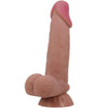 PRETTY LOVE - SLIDING SKIN SERIES DILDO REALÍSTICO CON VENTOSA PIEL DESLIZANTE MORENO 19.4 CM - Sensuana.es