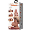 PRETTY LOVE - SLIDING SKIN SERIES DILDO REALÍSTICO CON VENTOSA PIEL DESLIZANTE MORENO 19.4 CM - Sensuana.es