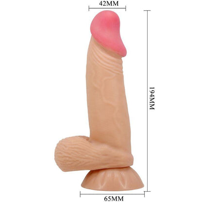 PRETTY LOVE - SLIDING SKIN SERIES DILDO REALÍSTICO CON VENTOSA PIEL DESLIZANTE 19.4 CM - Sensuana.es