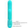 PRETTY LOVE - PERLITA VIBRADOR PUNTO G 3 EN 1 MULTIFUNCIÓN VERDE AGUA - Sensuana.es