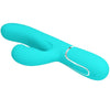 PRETTY LOVE - PERLITA VIBRADOR PUNTO G 3 EN 1 MULTIFUNCIÓN VERDE AGUA - Sensuana.es