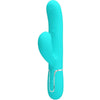 PRETTY LOVE - PERLITA VIBRADOR PUNTO G 3 EN 1 MULTIFUNCIÓN VERDE AGUA - Sensuana.es