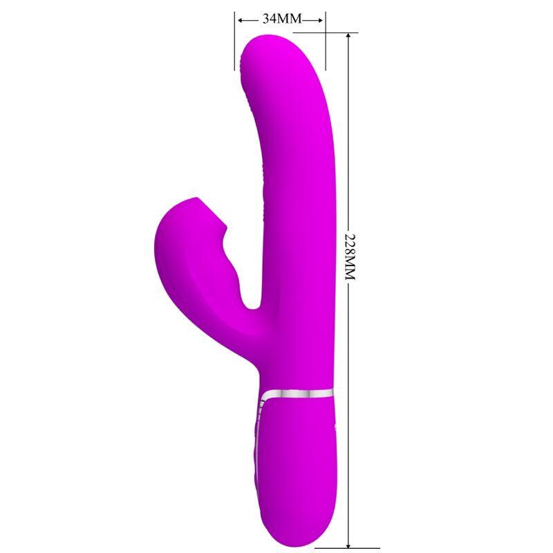 PRETTY LOVE - PERLITA VIBRADOR PUNTO G 3 EN 1 MULTIFUNCIÓN VIOETA - Sensuana.es