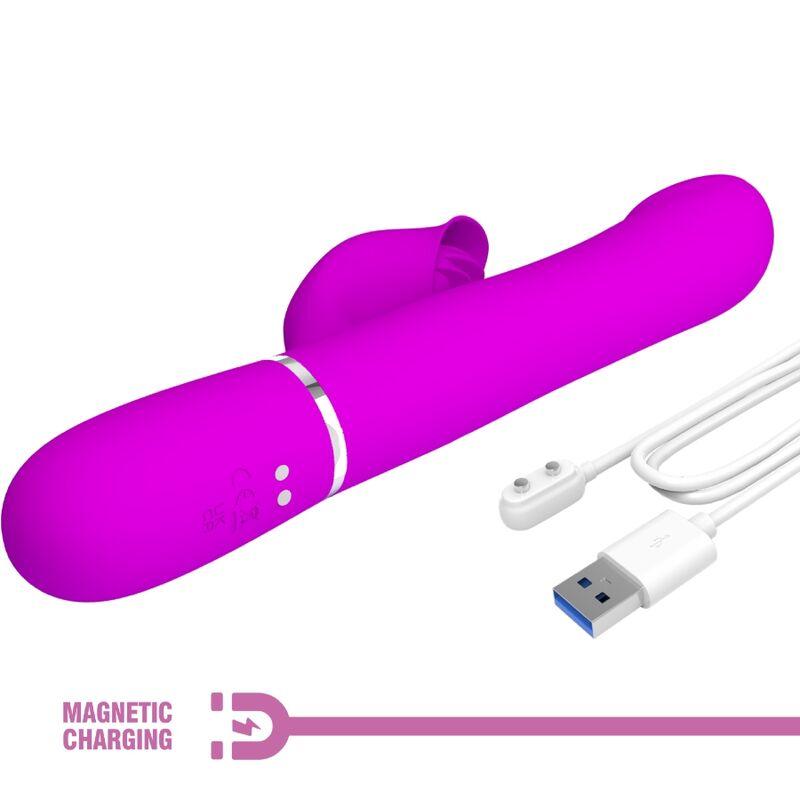 PRETTY LOVE - VIBRADOR RABBIT PERLAS VIOLETA - Sensuana.es