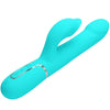 PRETTY LOVE - VIBRADOR RABBIT PERLAS VERDE AGUA - Sensuana.es