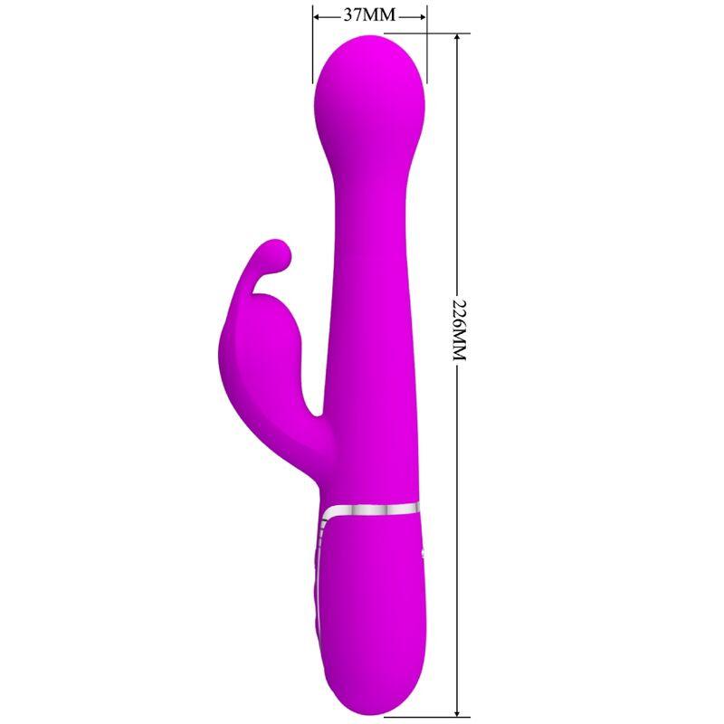 PRETTY LOVE - DEJON VIBRADOR RABBIT 3 EN 1 MULTIFUNCIÓN VIOLETA - Sensuana.es