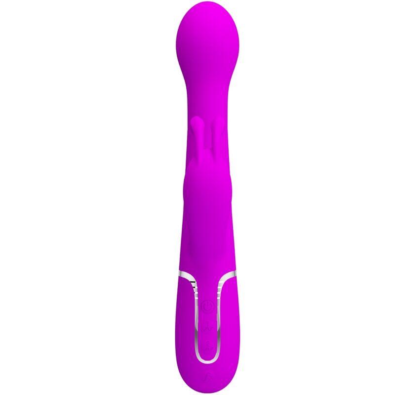 PRETTY LOVE - DEJON VIBRADOR RABBIT 3 EN 1 MULTIFUNCIÓN VIOLETA - Sensuana.es