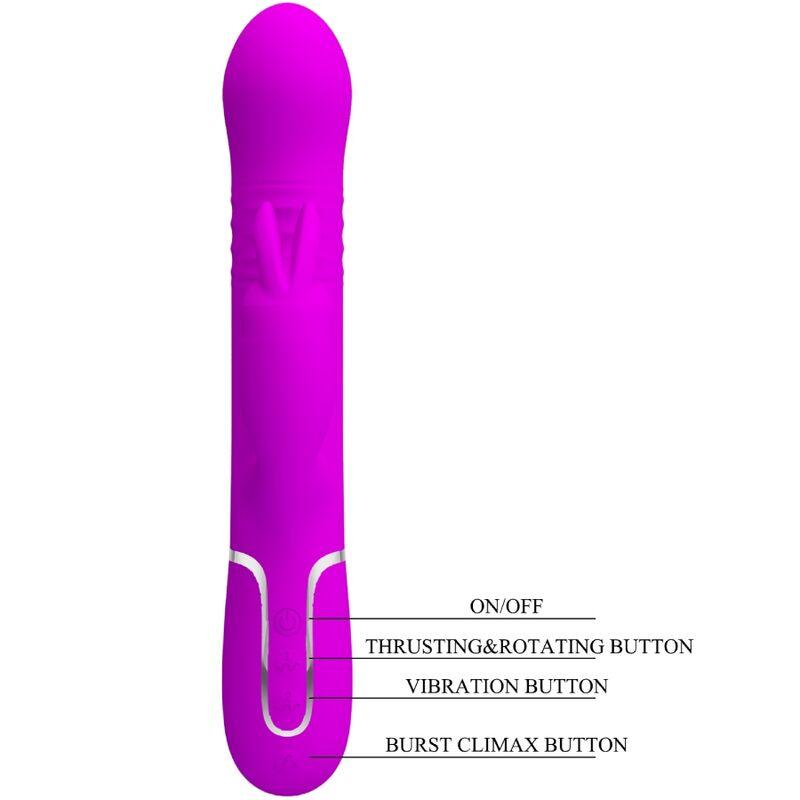 PRETTY LOVE - VIBRADOR COALE RABBIT PERLAS VIOLETA - Sensuana.es