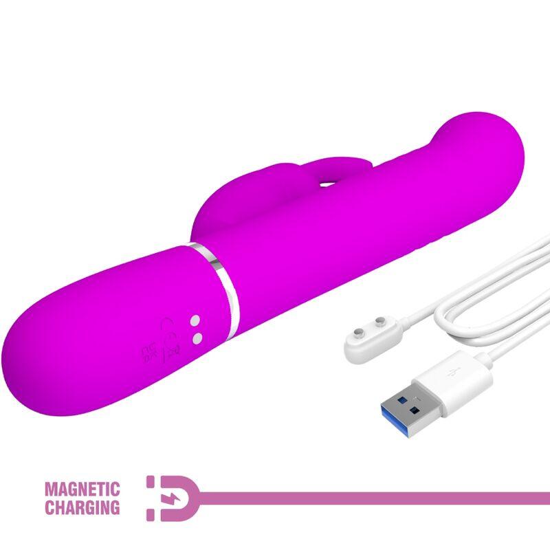 PRETTY LOVE - VIBRADOR COALE RABBIT PERLAS VIOLETA - Sensuana.es