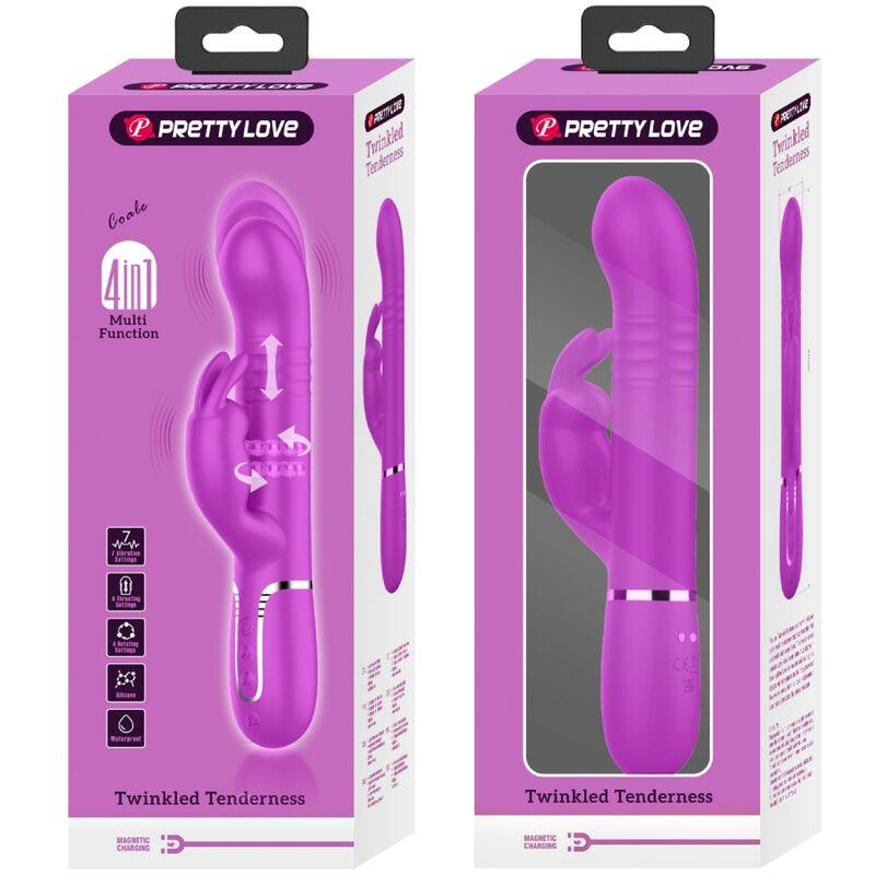 PRETTY LOVE - VIBRADOR COALE RABBIT PERLAS VIOLETA - Sensuana.es