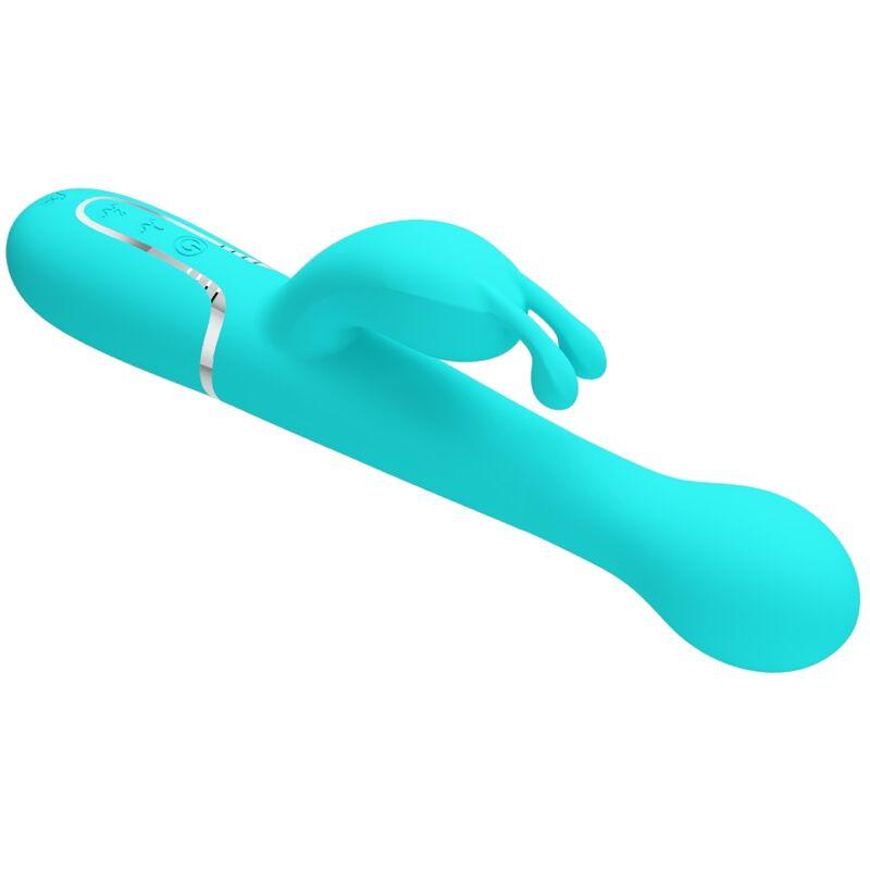 PRETTY LOVE - DEJON VIBRADOR RABBIT 3 EN 1 MULTIFUNCIÓN VERDE AGUA - Sensuana.es