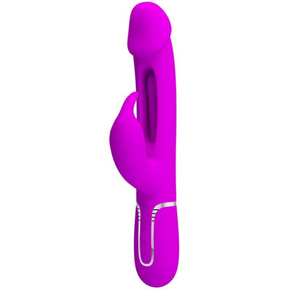 PRETTY LOVE - KAMPAS VIBRADOR RABBIT 3 EN 1 MULTIFUNCIÓN CON LENGUA VIOLETA - Sensuana.es