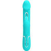 PRETTY LOVE - KAMPAS VIBRADOR RABBIT 3 EN 1 MULTIFUNCIÓN CON LENGUA VERDE AGUA - Sensuana.es