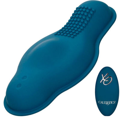 CALEXOTICS - RIDER MASAJEADOR DOBLE MOTOR CONTROL REMOTO AZUL - Sensuana.es