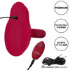 CALEXOTICS - RIDER MASAJEADOR DOBLE MOTOR CONTROL REMOTO ROJO - Sensuana.es