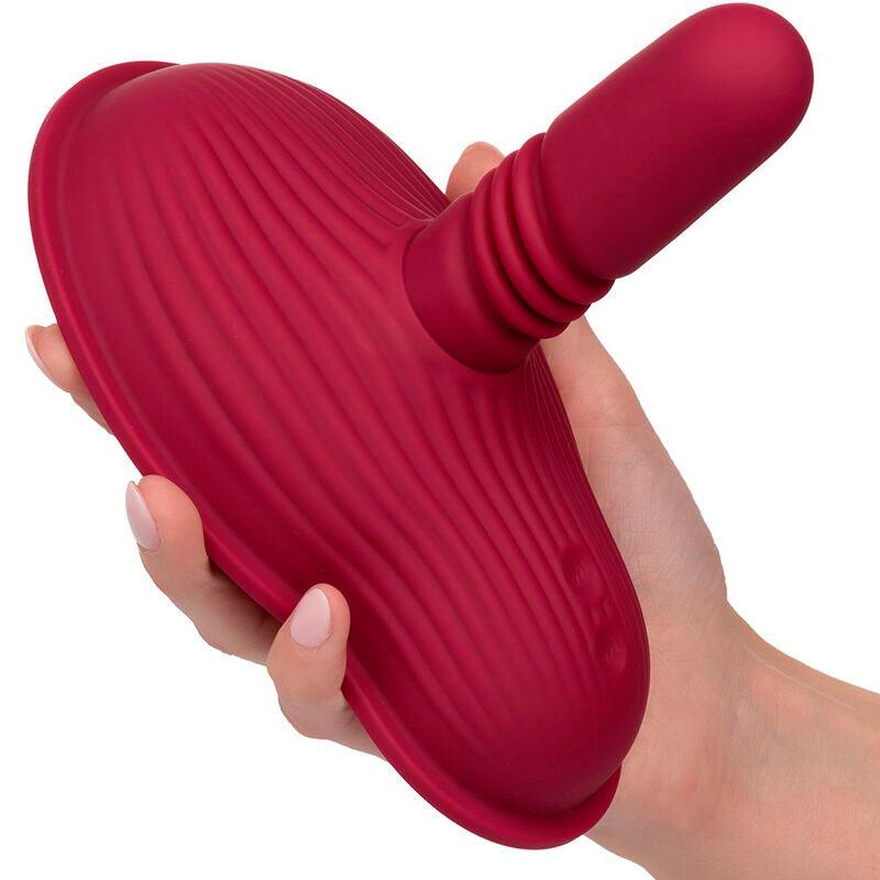 CALEXOTICS - RIDER MASAJEADOR DOBLE MOTOR CONTROL REMOTO ROJO - Sensuana.es