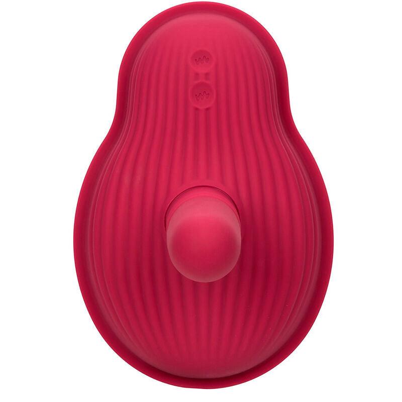 CALEXOTICS - RIDER MASAJEADOR DOBLE MOTOR CONTROL REMOTO ROJO - Sensuana.es