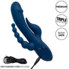 CALEXOTICS - VIBRADOR TRIPLE ORGASM AZUL - Sensuana.es