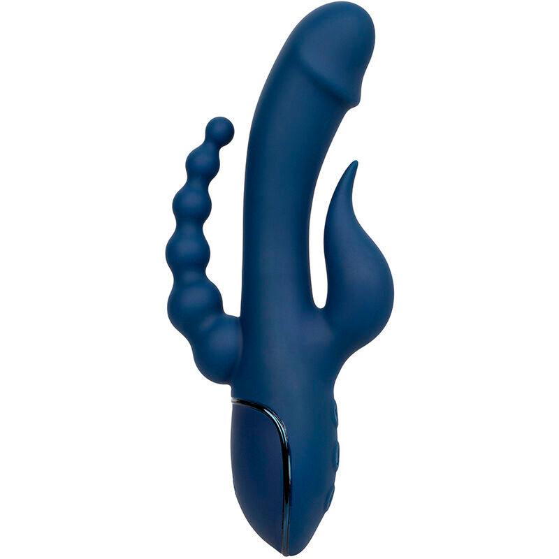 CALEXOTICS - VIBRADOR TRIPLE ORGASM AZUL - Sensuana.es